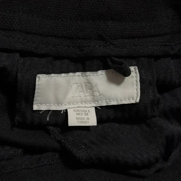 ZARA Men's Black Casual Shorts | Size Large - Picture 3 of 3